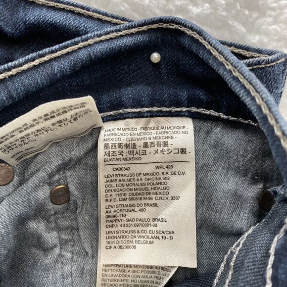 Levi's Jeans Men's 40x30 Blue 505 Regular Fit Straight Leg American Grunge Denim - Picture 6 of 16